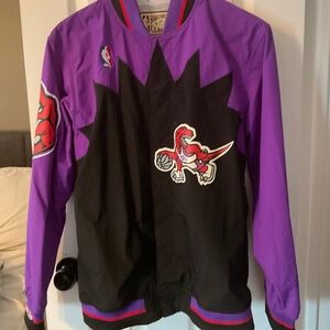Men’s M MITCHELL & Ness AUTHENTIC WARM UP JACKET TORONTO RAPTORS 1995-96 BNWT